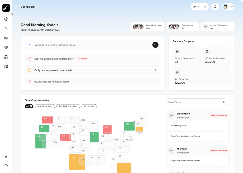 Surf Payroll Dashboard